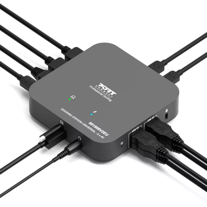 PORT Designs Universal Docking Station - 2 x 4K 2 HDMI με τροφοδοτικό - EU