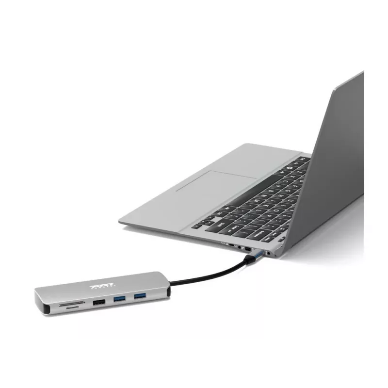 PORT Designs USB-C 9-in-1 Docking Station με 4K HDMI και 85W PD - Space Grey