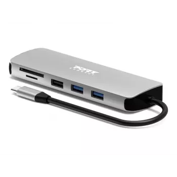 PORT Designs USB-C 9-in-1 Docking Station με 4K HDMI και 85W PD - Space Grey