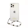 Guess Apple iPhone 12/12 Pro PC Script and White Pearls Case διαφανές