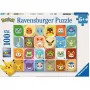 RAVENSBURGER Παιδικό παζλ Pokémon Faces (100 τεμ.)