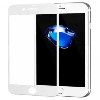 EVELATUS Apple iPhone 7/8/SE2020/SE2022 2.5D Full Cover Japan Glue Glass Anti-Static Λευκή Μεμβράνη Προστασίας Οθόνης