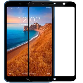 Evelatus Xiaomi Redmi 7A 2.5D Full Cover Japan Glue Glass Αντιστατικό Προστατευτικό Οθόνης