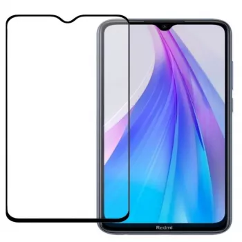 Evelatus Xiaomi Redmi Note 8T 2.5D Προφυλακτήρας Οθόνης από Σκληρυμένο Γυαλί (Full Glue) - Μαύρο Πλαίσιο