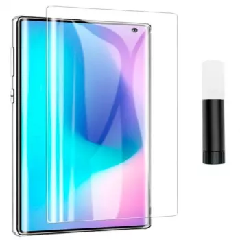 EVELATUS Samsung Galaxy S10 Διαφανής μεμβράνη προστασίας οθόνης από γυαλί UV + Κόλλα