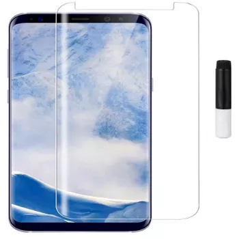 EVELATUS Samsung Galaxy S9 Plus Διαφανής μεμβράνη προστασίας οθόνης από γυαλί UV με υγρή κόλλα