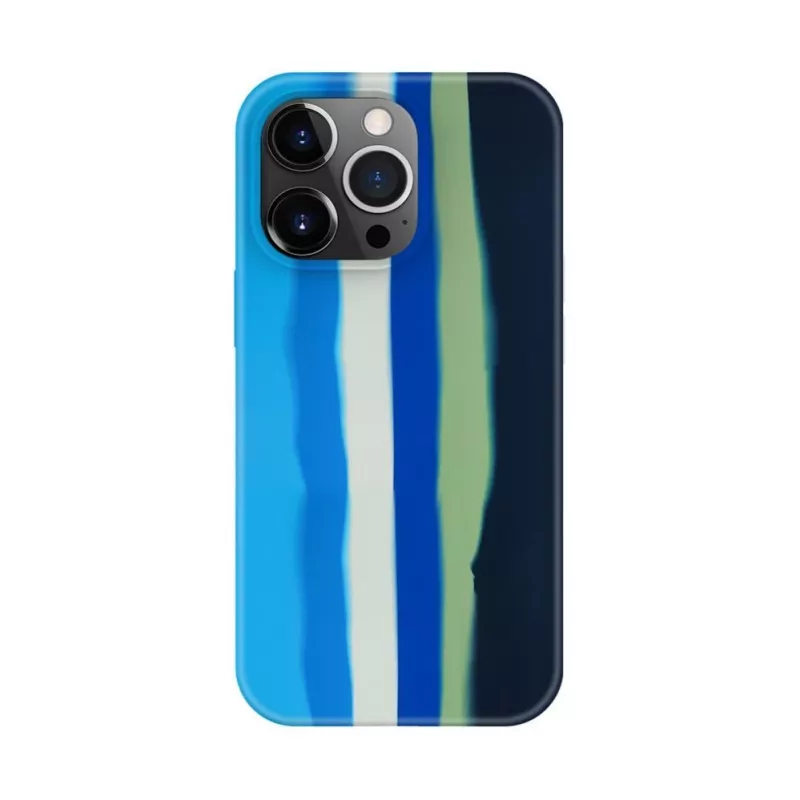 Evelatus Apple iPhone 15 Pro θήκη σιλικόνης πολύχρωμη μπλε