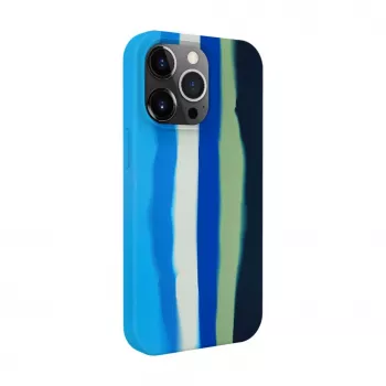 Evelatus Apple iPhone 15 Pro Max θήκη σιλικόνης πολύχρωμη μπλε