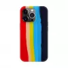 Evelatus Apple iPhone 15 Pro Max θήκη σιλικόνης πολύχρωμη ουράνιο τόξο