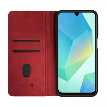 Evelatus Samsung Galaxy A16 Θήκη Βιβλίο Κόκκινο