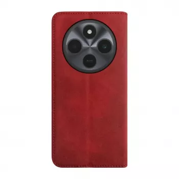 Evelatus Xiaomi Redmi 14C 4G/ 14C 5G / Redmi A4 / POCO C75 Θήκη Βιβλίο Δέρμα PU Κόκκινο