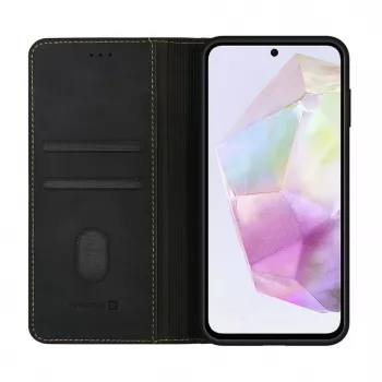 Evelatus Samsung Galaxy A35 Θήκη βιβλίου Folio μαύρο