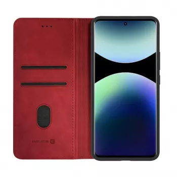 Evelatus Xiaomi Redmi Note 15 Θήκη Βιβλίου Κόκκινη