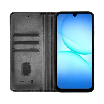 Evelatus Samsung Galaxy A17 Θήκη Βιβλίου Folio Μαύρη