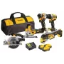 DEWALT DCK502P3 18V XR Σετ 5 εργαλείων χωρίς ψήκτρες, 3 x 5.0Ah
