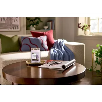 Yankee Candle Signature Dried Lavender & Oak Μεγάλο Κερί σε Βάζο 567g