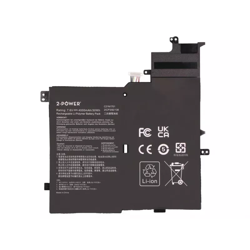 2-Power Κύρια μπαταρία για Asus V406UA - 4000 mAh