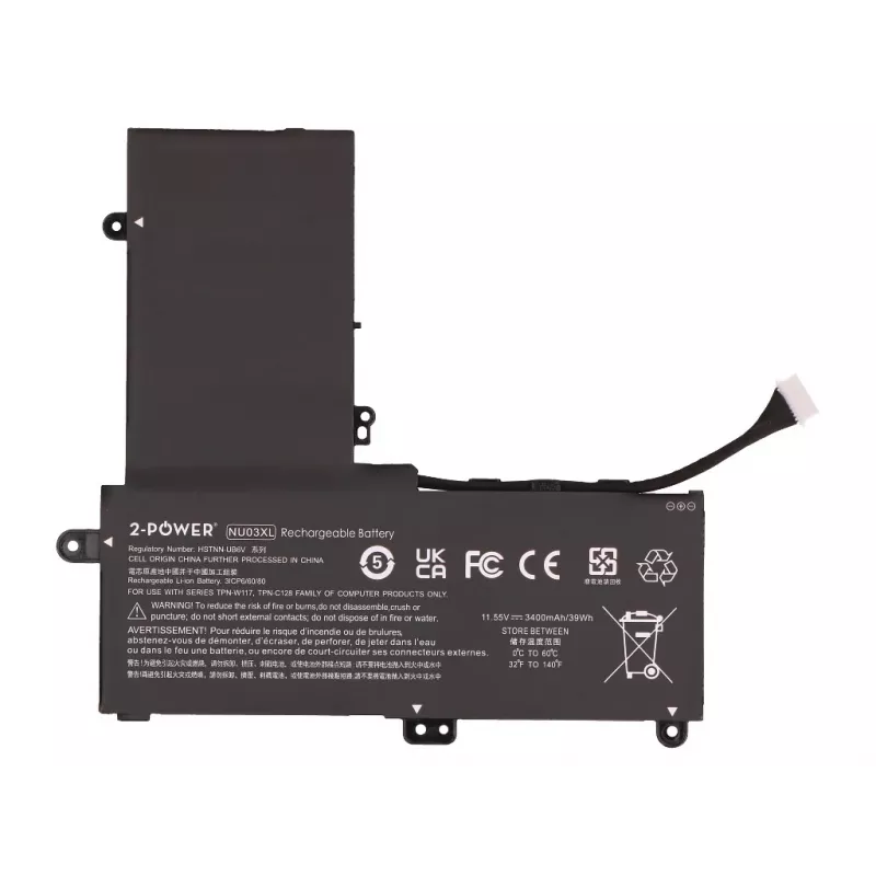 2-Power Main Battery Pack HP Pavilion x360 11-u000 - Μπαταρία - 3400 mAh