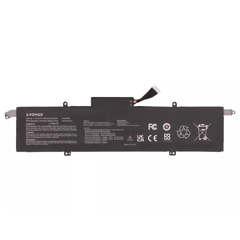 2-Power Main Battery Pack για Asus ROG Zephyrus G14 GA401QEC - 56 Wh