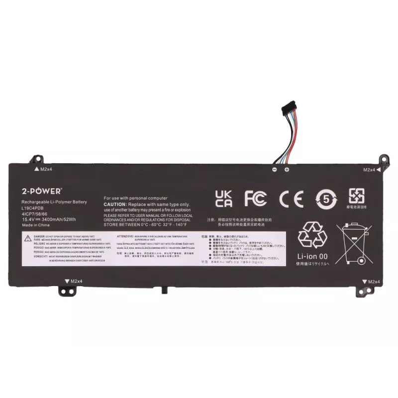 2-Power Main Battery Pack για Lenovo ThinkBook 14 G3 ITL 21A3 - 46 Wh Lithium-Ion