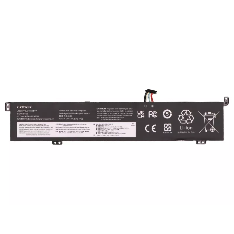2-Power Lenovo ThinkBook 15p Κύρια Μπαταρία - Μπαταρία - 46 Wh
