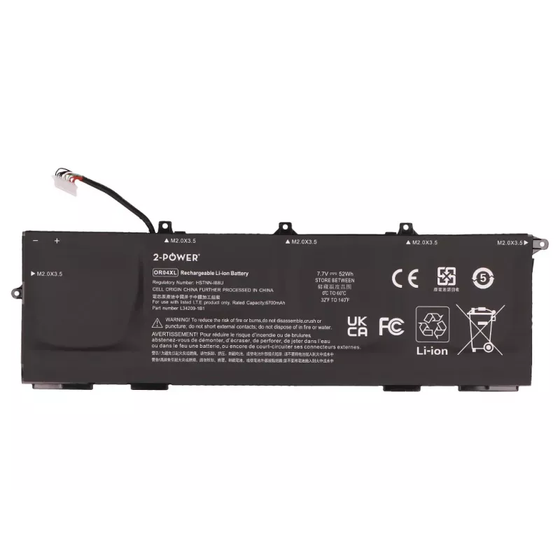 2-Power Κύρια Μπαταρία - Ιόντων Λιθίου - 50 mAh - 3,7 V