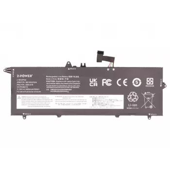2-Power Κύρια μπαταρία για Lenovo ThinkPad T490S 20NX - 55 Wh Li-ion