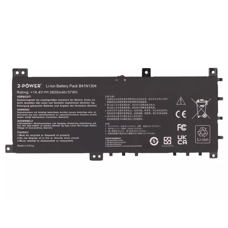 2-Power Κύρια μπαταρία για Asus S451LA V451LA - 2600 mAh