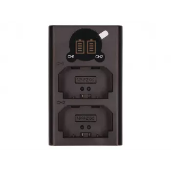 2-Power Ψηφιακή φωτογραφική μηχανή USB Διπλός φορτιστής