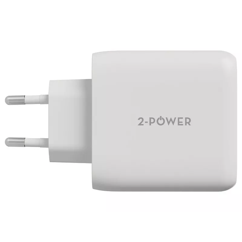 2-POWER Φορτιστής Τοίχου PD 20W USB-C & 12W USB-A
