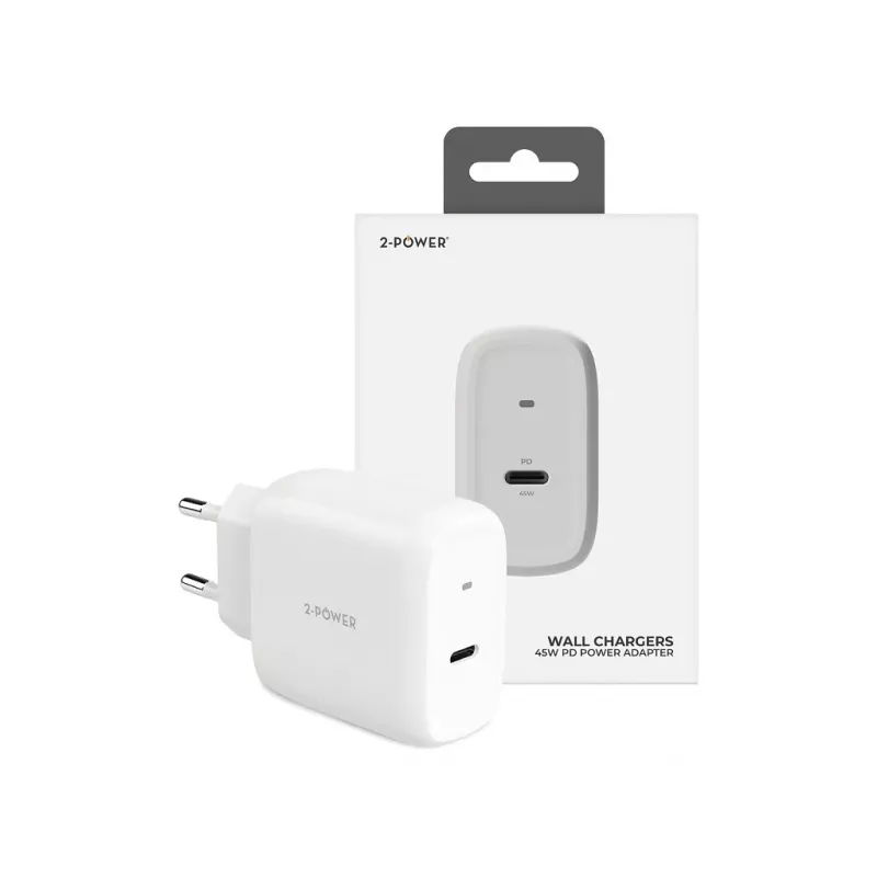 2-Power Φορτιστής Τοίχου 45W PD GaN 1 x USB-C