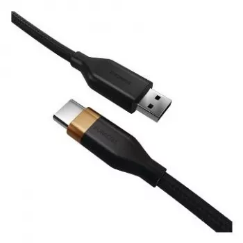 2-POWER 2m USB-A σε USB-C 60W Καλώδιο Φόρτισης και Δεδομένων - Μαύρο