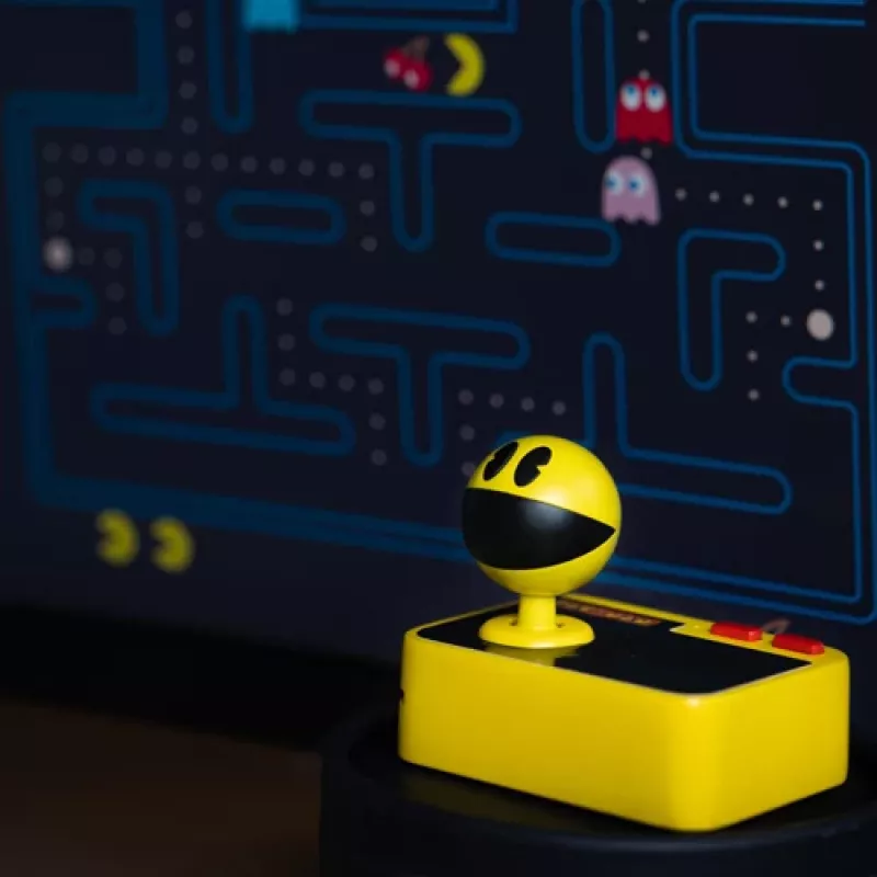 FIZZ CREATIONS Retro Arcade Pac-Man Κονσόλα Plug-and-Play-Wireless-Gamepad