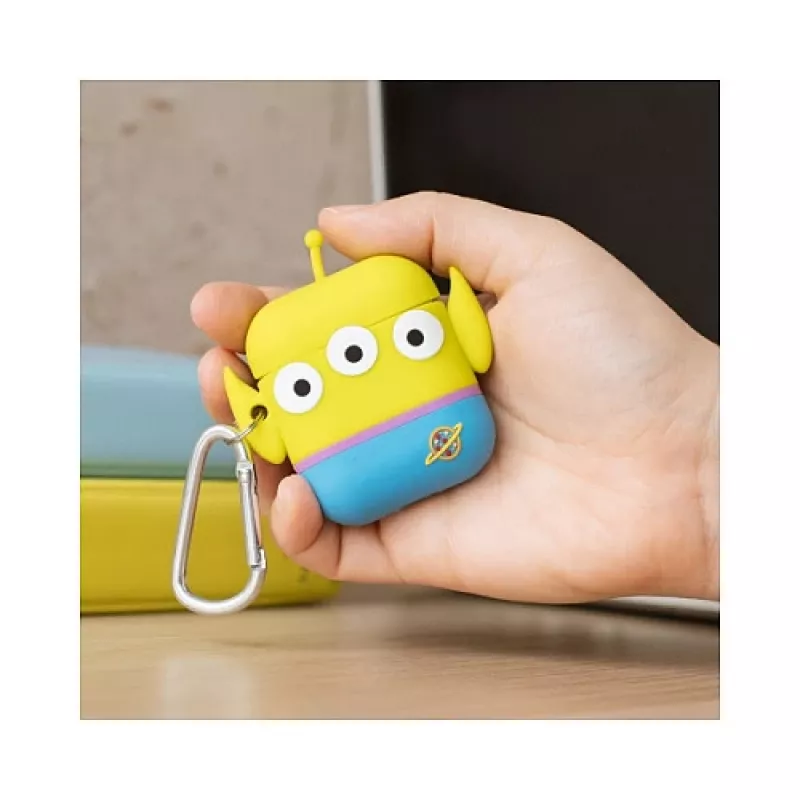 ThumbsUp! PowerSquad 3D Θήκη Σιλικόνης AirPods, Alien, Μπλε/Λευκό/Κίτρινο