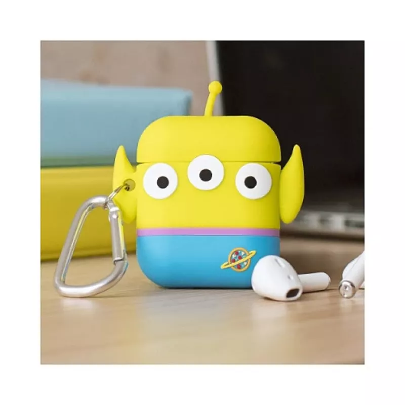 ThumbsUp! PowerSquad 3D Θήκη Σιλικόνης AirPods, Alien, Μπλε/Λευκό/Κίτρινο