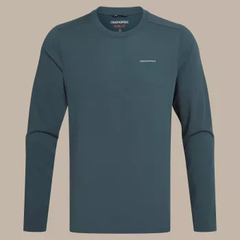 Craghoppers NosiLife Abel LS T-Shirt - Blue Stone (M)