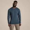 Craghoppers NosiLife Abel LS T-Shirt - Blue Stone (M)
