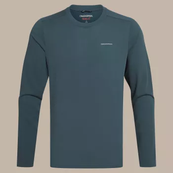 Craghoppers NosiLife Abel LS T-Shirt - Blue Stone, Μέγεθος L