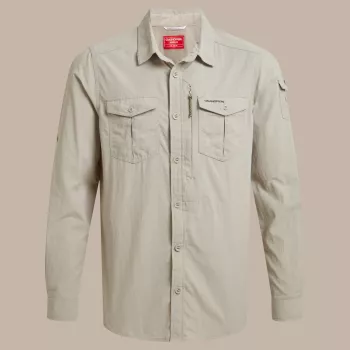Craghoppers NosiLife Adventure LS Shirt III - Parchment - Μέγεθος S