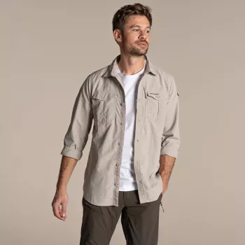 Craghoppers NosiLife Adventure LS Shirt III - Parchment - Μέγεθος S