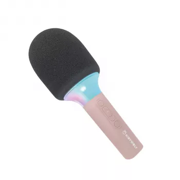 Kidywolf Μικρόφωνο Bluetooth με φως ροζ
