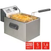 FRITEL Επαγγελματική φριτέζα 5L 3200W γκρι
