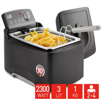 Fritel Turbo SF 4176 Φριτέζα 3L 2,3kW ανοξείδωτο ατσάλι