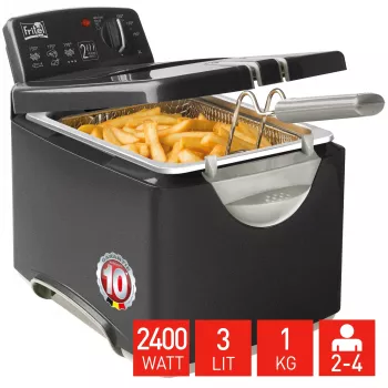 FRITEL Φριτέζα Turbo SF 3 λίτρα ανοξείδωτο ατσάλι