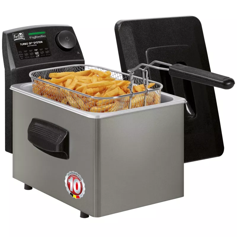 FRITEL FryTastic Φριτέζα 3L 2,3kW ανθρακί/ασημί