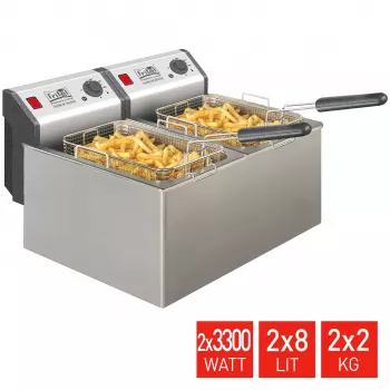 FRITEL Professional Φριτέζα 16 λίτρα 6,6 kW ανοξείδωτο ατσάλι