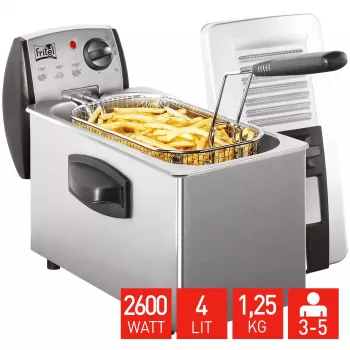 FRITEL Starter Φριτέζα 4 λίτρα 2,6 kW γκρι