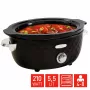 FRITEL Family Slow Cooker 5.5 λίτρα 210W μαύρο/χρώμιο