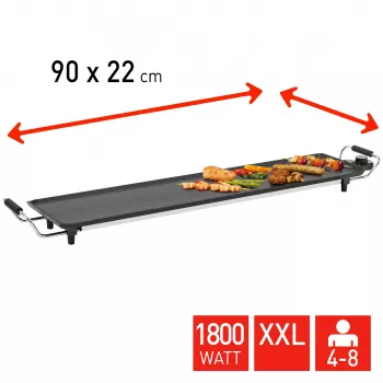 FRITEL Starter TY 1897 XXL Τηγανιέρα Teppanyaki 1800W Ασημί/Μαύρο