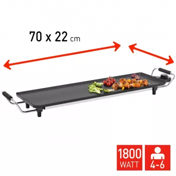 Fritel TY 1689 Ηλεκτρική ψηστιέρα Teppanyaki 1800 W Επιφάνεια ψησίματος από χυτό αλουμίνιο